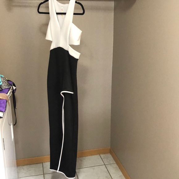 Black and White Cocktail Dress - Picture 1 of 3